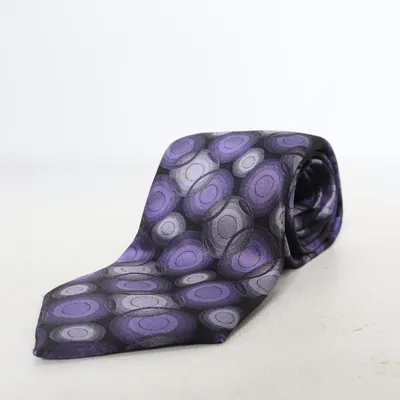 Tie (Purple, Black) from Madison Avenue Silk
