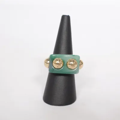 Ring (Grön, Flerfärgad) Okänd metall