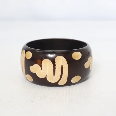 Bracelet (Black, Beige) Unknown metal