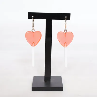 Oorbellen (Roze, Meerkleurig) Onbekend materiaal