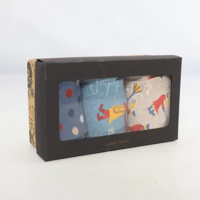 Socks (Blue, Multicolored) from Medicine Cotton, Elastane, Polyamide