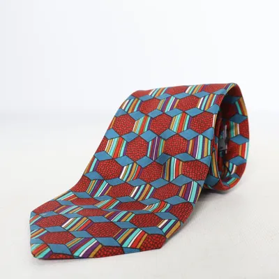 Tie (Blue, Multicolored) from Amanda Christensen Silk