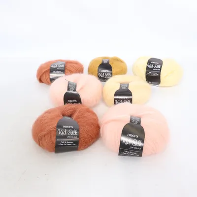 Garn (Kid-Silk) från Drops Mohair, Silke
