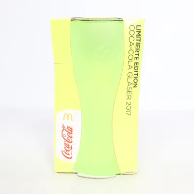 Glas (Neon Gelb) von Coca Cola