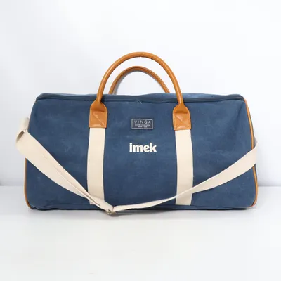Weekend bag (Blue, Beige, Brown) from Vinga Cotton, Polyester