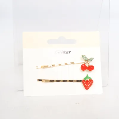 Hairclip (Red, Gold) from Glitter