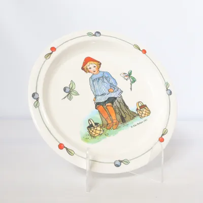 Plate (White, Multicolored) from Rätt Start