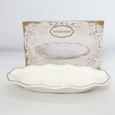 Plateau de service (Blanc) de Leonardi