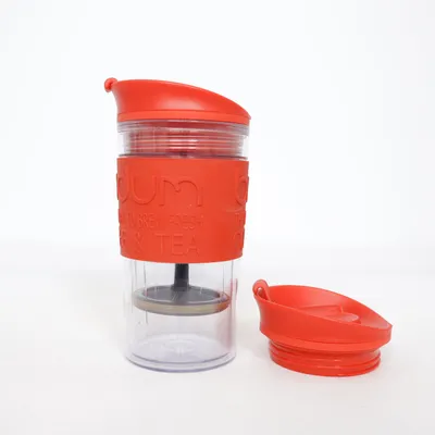 Kaffepress (Röd, Transparent) från Bodum