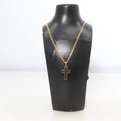 Collier (Or, Noir) Métal inconnu