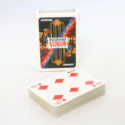 Playing cards from Compaq