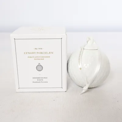 Christmas ornament from Lyngby Porcelæn