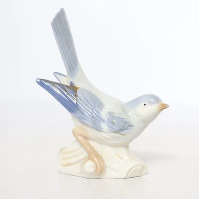 Beeldje (Blauw, Wit)