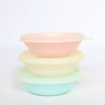 Lunch box (Pink, Yellow, Green) from Tupperware