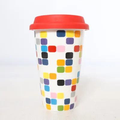 Takeaway mug (White, Red, Multicolored) from Sagaform