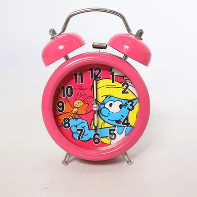 Tafelklok (Roze, Meerkleurig) van The Smurfs