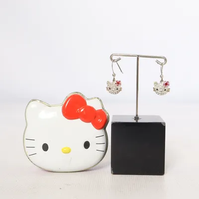 Örhängen (Vit, Röd, Flerfärgad) från Hello Kitty by Sanrio Okänd metall
