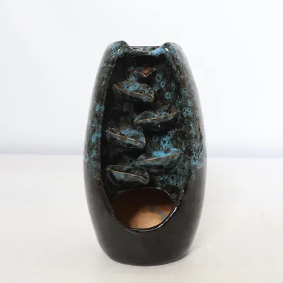 Wierookhouder (Zwart, Blauw)