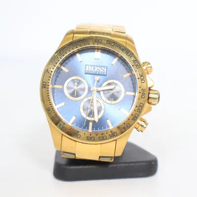 Armbåndsur (Guld, Blå) fra Hugo Boss