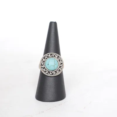 Ring (Turquoise, Silver) Unknown metal