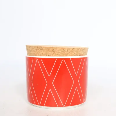 Bocal en verre (Rouge, Marron) de Gustavsberg