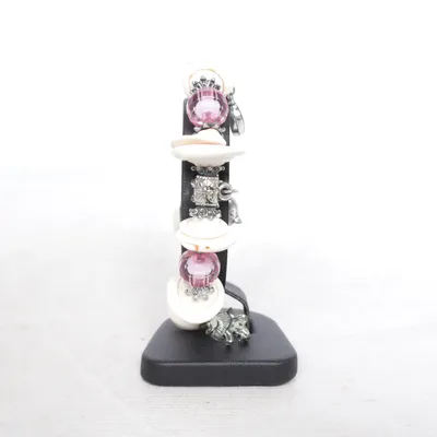 Bracelet (Pink, White, Silver) Unknown metal