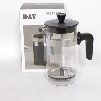 Kaffepress (Svart, Silverfärgad, Transparent) från Schou