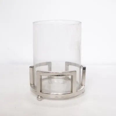 Ljuslykta (Transparent, Silverfärgad)