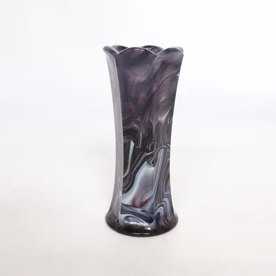Vaas (Meerkleurig, Blauw, Lila) van Riihimäen Lasi