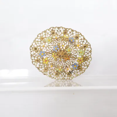 Broche (Goud, Meerkleurig) Onbekend materiaal