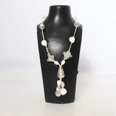 Necklace (White, Gray, Beige) from Montini Unknown metal