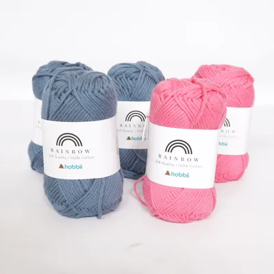 Yarn (Pink, Blue) from Hobbii