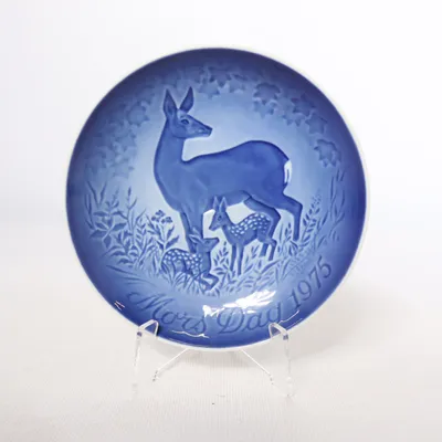 Wall plate (Blue) from B&G Copenhagen Porcelain