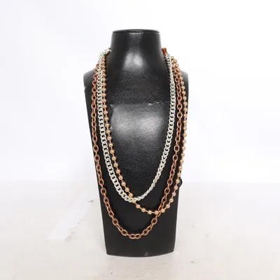 Halsband (Brun, Silverfärgad, Guldfärgad) från Bud to Rose Okänd metall