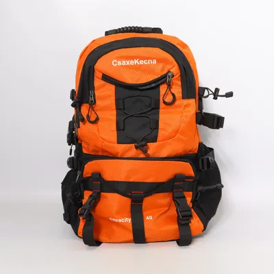 Vandrerygsæk (Orange, Sort)