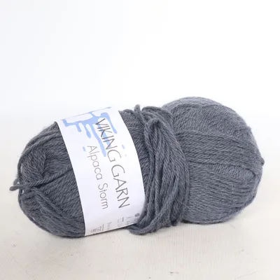 Garn (Alpaca Storm) fra Viking Garn Alpacauld, Merinould, Nylon