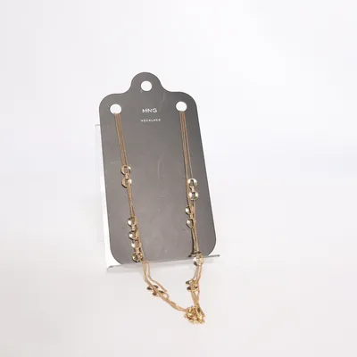 Necklace (Gold) from Mango Unknown metal