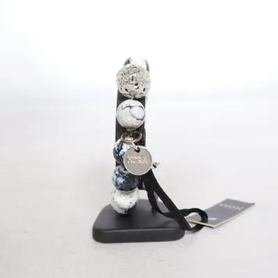 Armband (Grå, Vit, Svart) från Nora Okänd metall