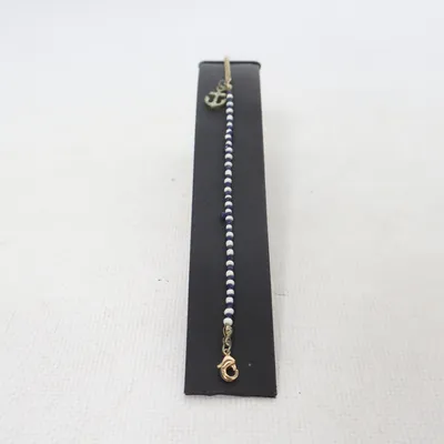 Enkelbandje (Blauw, Wit, Zilver) Onbekend materiaal