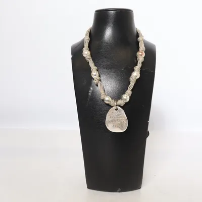 Ketting (Beige, Zilver) van Diddi Onbekend materiaal