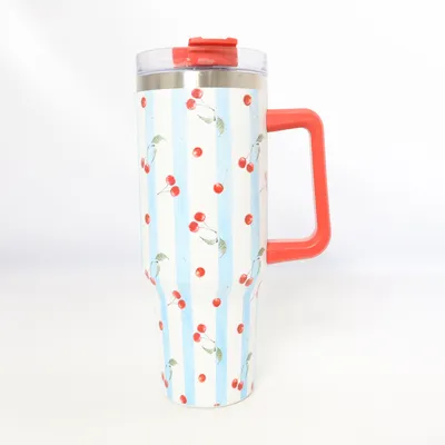 Thermosbeker (Wit, Blauw, Rood)