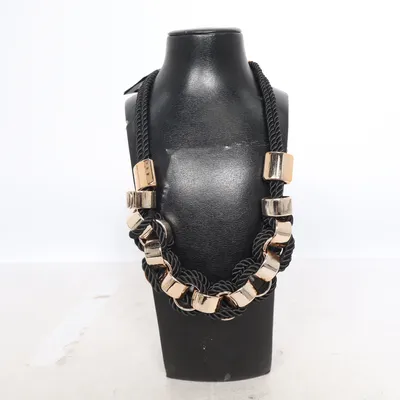 Ketting (Zwart, Zilver) van Montini Onbekend materiaal