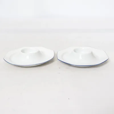 Äggkopp (Vit, Blå)