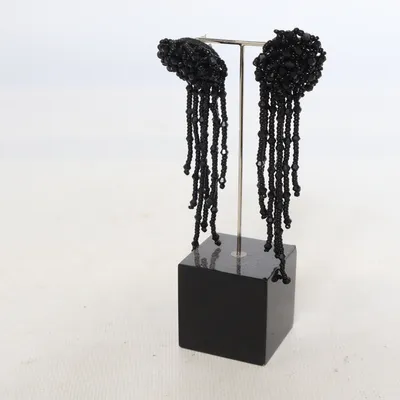 Oorbellen (Zwart) van Appear Onbekend materiaal