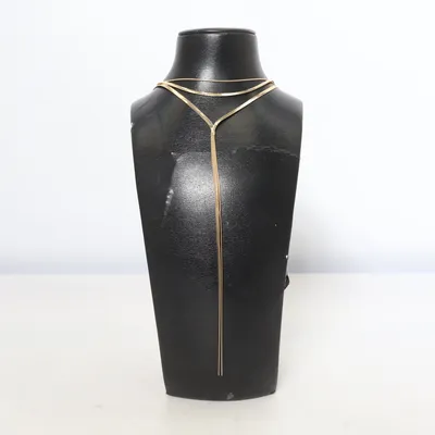 Necklace (Gold) from Mango Unknown metal