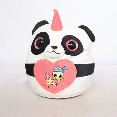 Soft toy (White, Black, Pink) from Zuru Polyester, Polyurethane