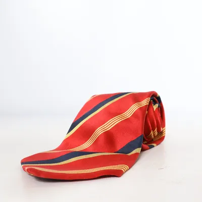 Cravate (Rouge, Bleu, Jaune) de Amanda Soie