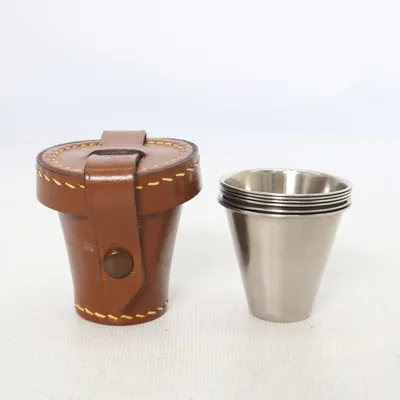 Shotglas (Bruin, Zilver)