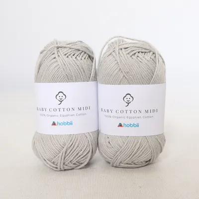 Garn (Baby Cotton Midi) fra Hobbii Økologisk bomuld
