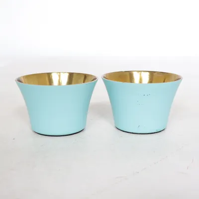 Ljuslykta (Turkos, Guldfärgad) från Skultuna